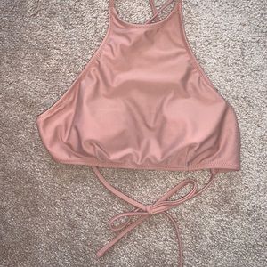 halter swim top